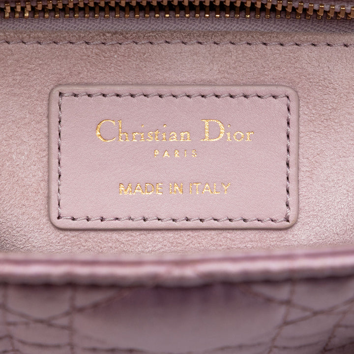 Dior Small Satin Cannage Swarovski Lady Dior