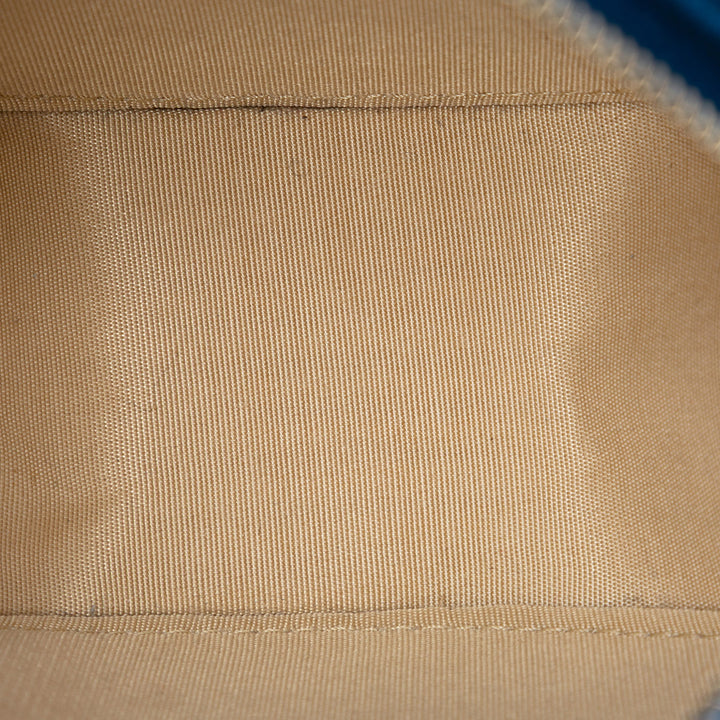 Chanel CC Matelassé Cuir d’agneau Perle Crush Rond Pochette avec chaîne