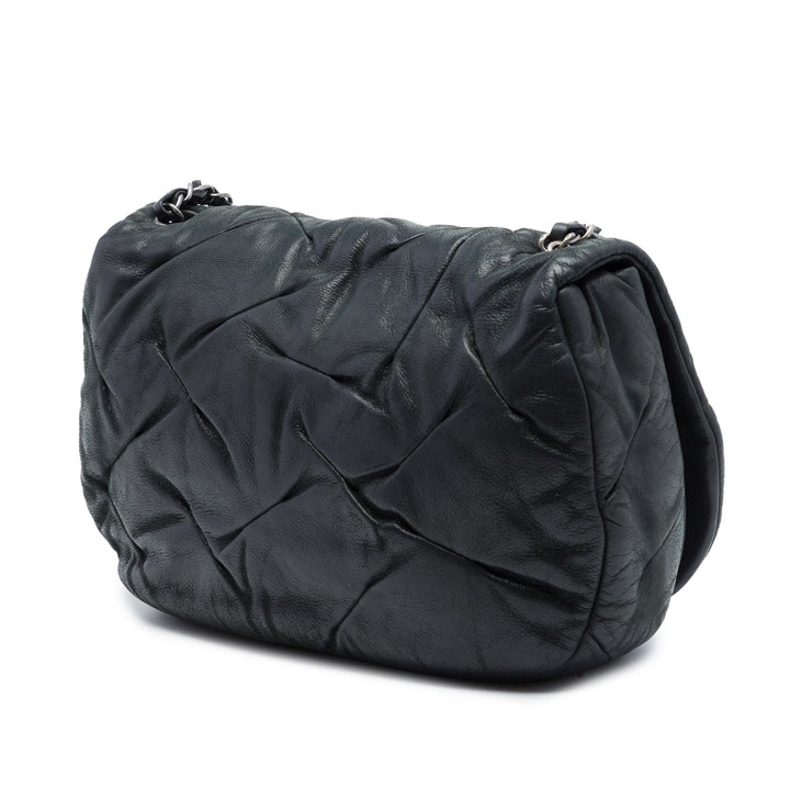 Chanel Iridescent Cuir de veau East Glint à rabat