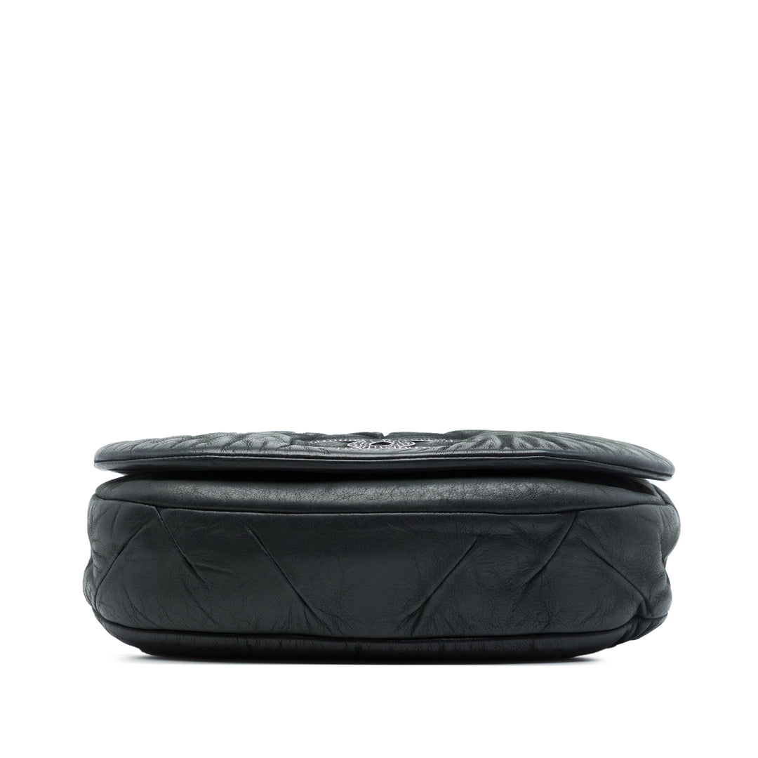 Chanel Iridescent Cuir de veau East Glint à rabat