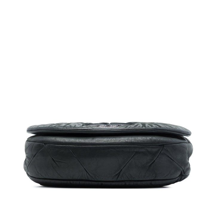 Chanel Iridescent Cuir de veau East Glint à rabat