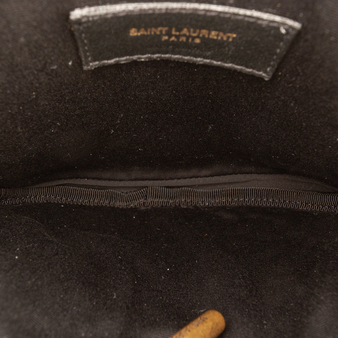 Saint Laurent Matelassé Le Maillon Rond Pompon Chain Sac porté croisé
