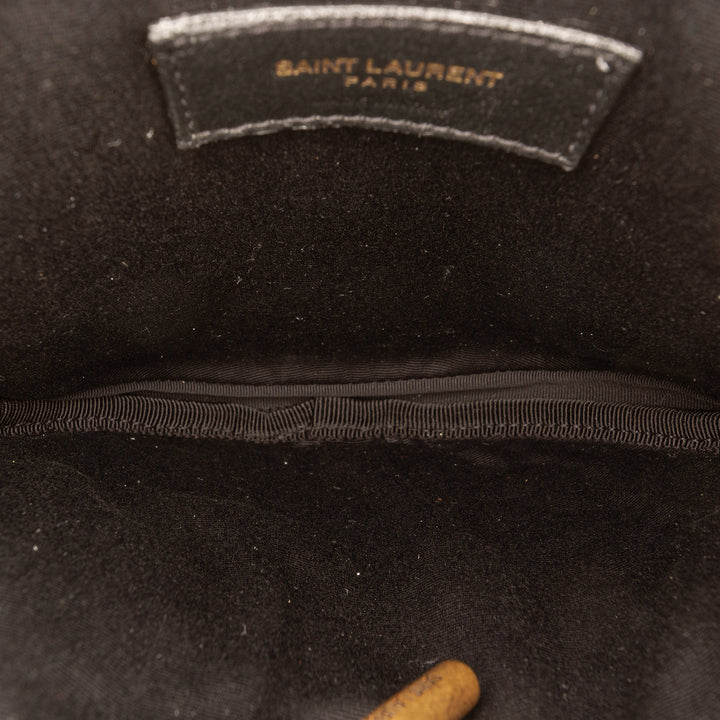 Saint Laurent Matelassé Le Maillon Rond Pompon Chain Sac porté croisé