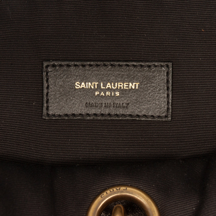 Saint Laurent Matelassé Le Maillon Rond Pompon Chain Sac porté croisé