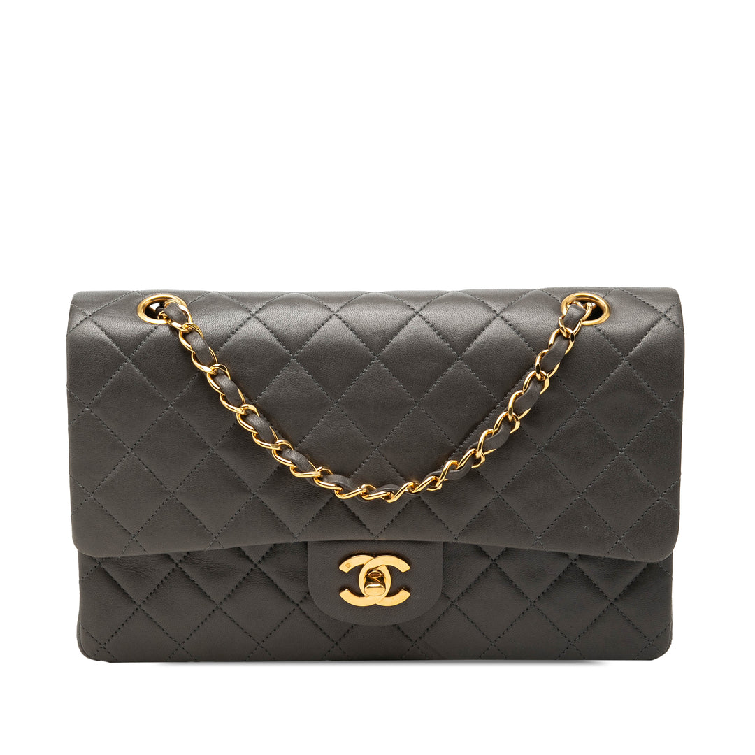 Chanel Medium Classic Cuir d’agneau Double rabat