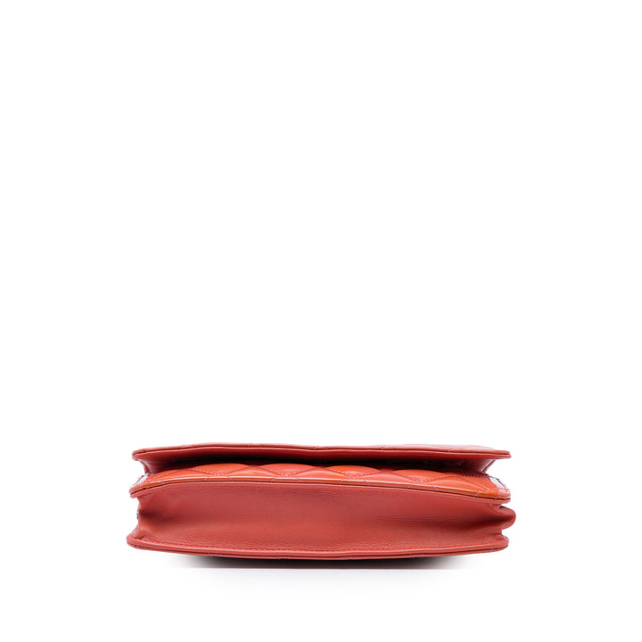CC Matelassé Wallet on Chain Rose