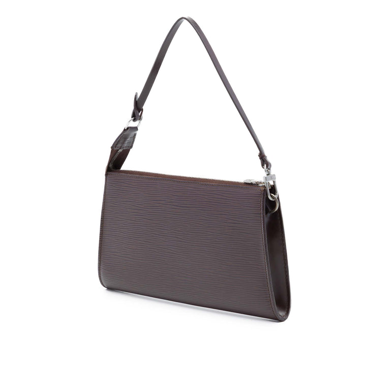 Pochette Accessoires Épi Marron