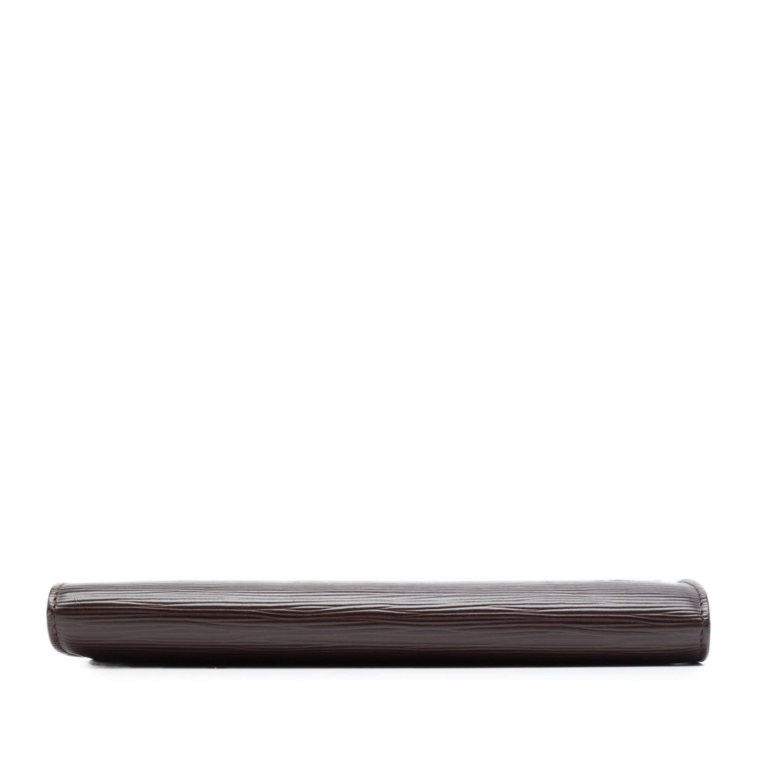 Pochette Accessoires Épi Marron
