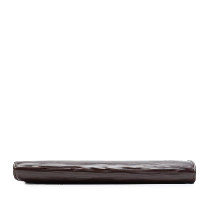 Pochette Accessoires Épi Marron