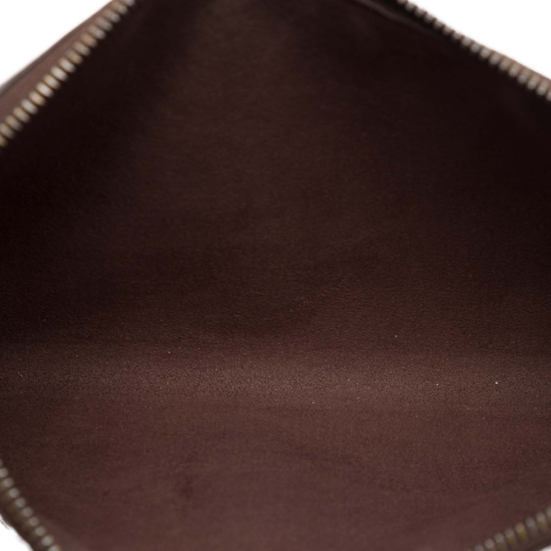 Pochette Accessoires Épi Marron