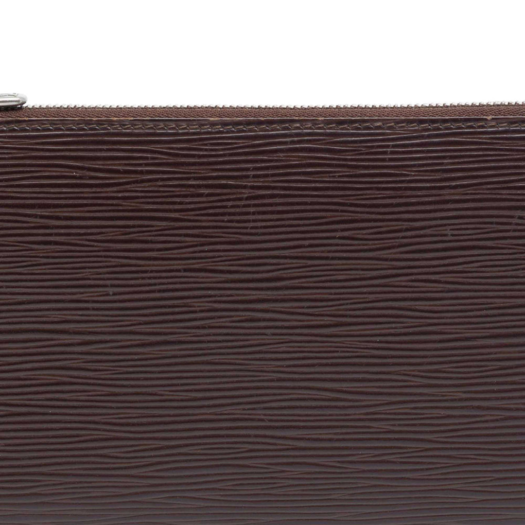Pochette Accessoires Épi Marron