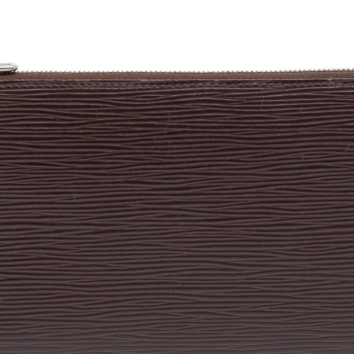 Pochette Accessoires Épi Marron