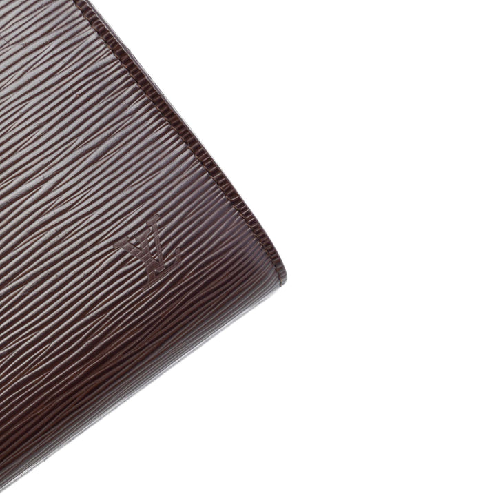 Pochette Accessoires Épi Marron