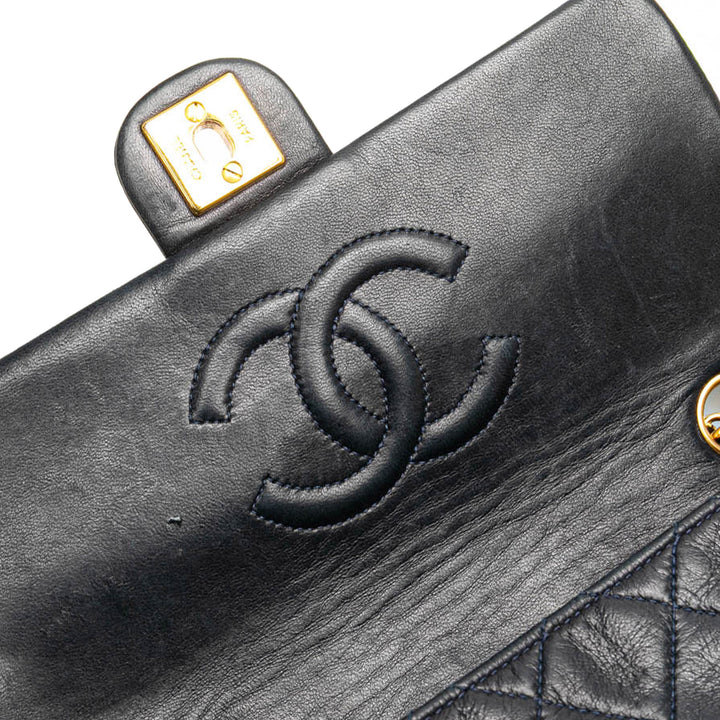 Mini Classic Lambskin Single Flap Black - Gaby Paris
