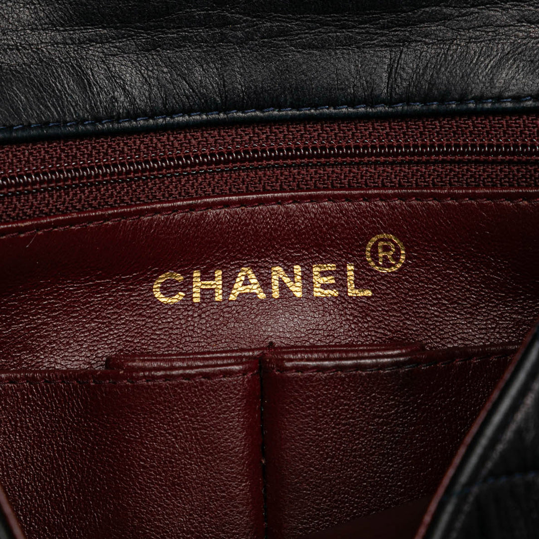 Mini Classic Lambskin Single Flap Black - Gaby Paris