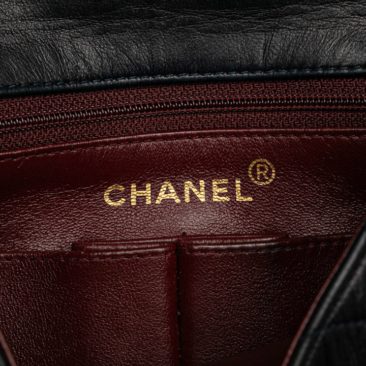 Mini Classic Lambskin Single Flap Black - Gaby Paris