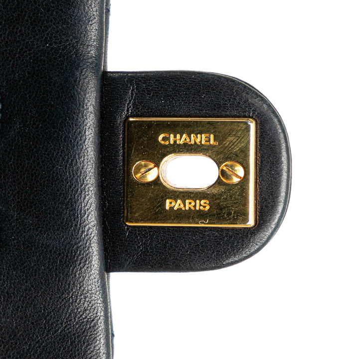 Mini Classic Lambskin Single Flap Black - Gaby Paris