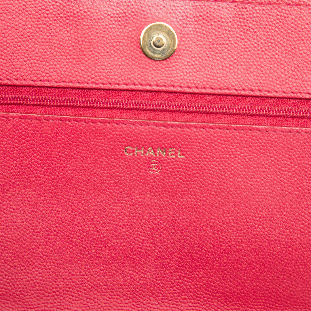 Chanel Matelassé Caviar Boy Wallet on Chain