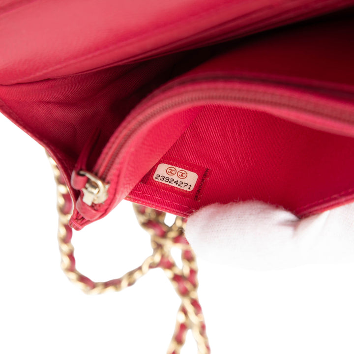 Chanel Matelassé Caviar Boy Wallet on Chain