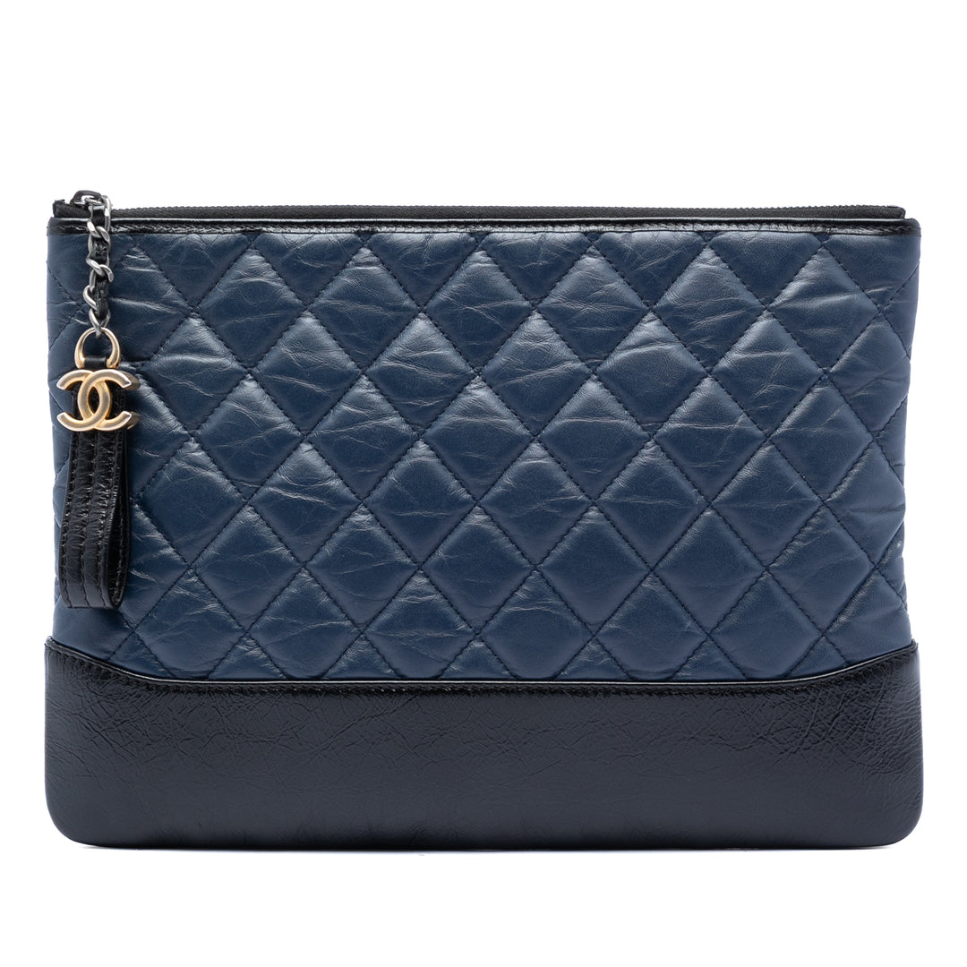 Chanel Medium vieilli Cuir de veau Gabrielle O Étui Pochette