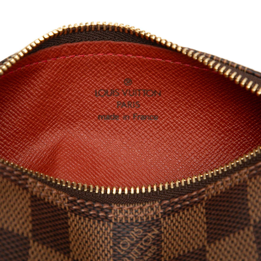 Papillon Pochette Damier Ébène Marron