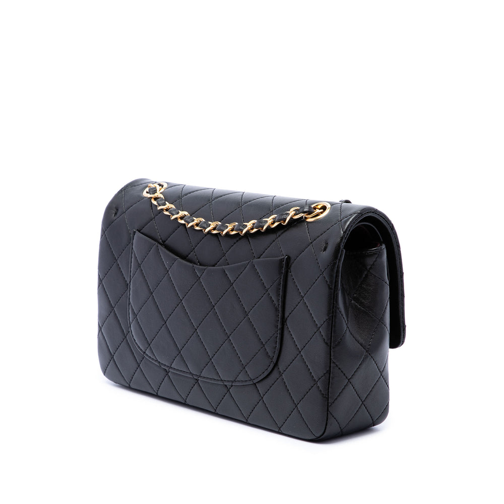 Chanel Classic Double rabat Moyen Cuir d'agneau Noir – vue 2 – GABY PARIS