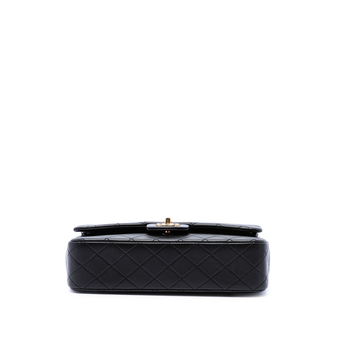 Chanel Classic Double rabat Moyen Cuir d'agneau Noir – vue 3 – GABY PARIS