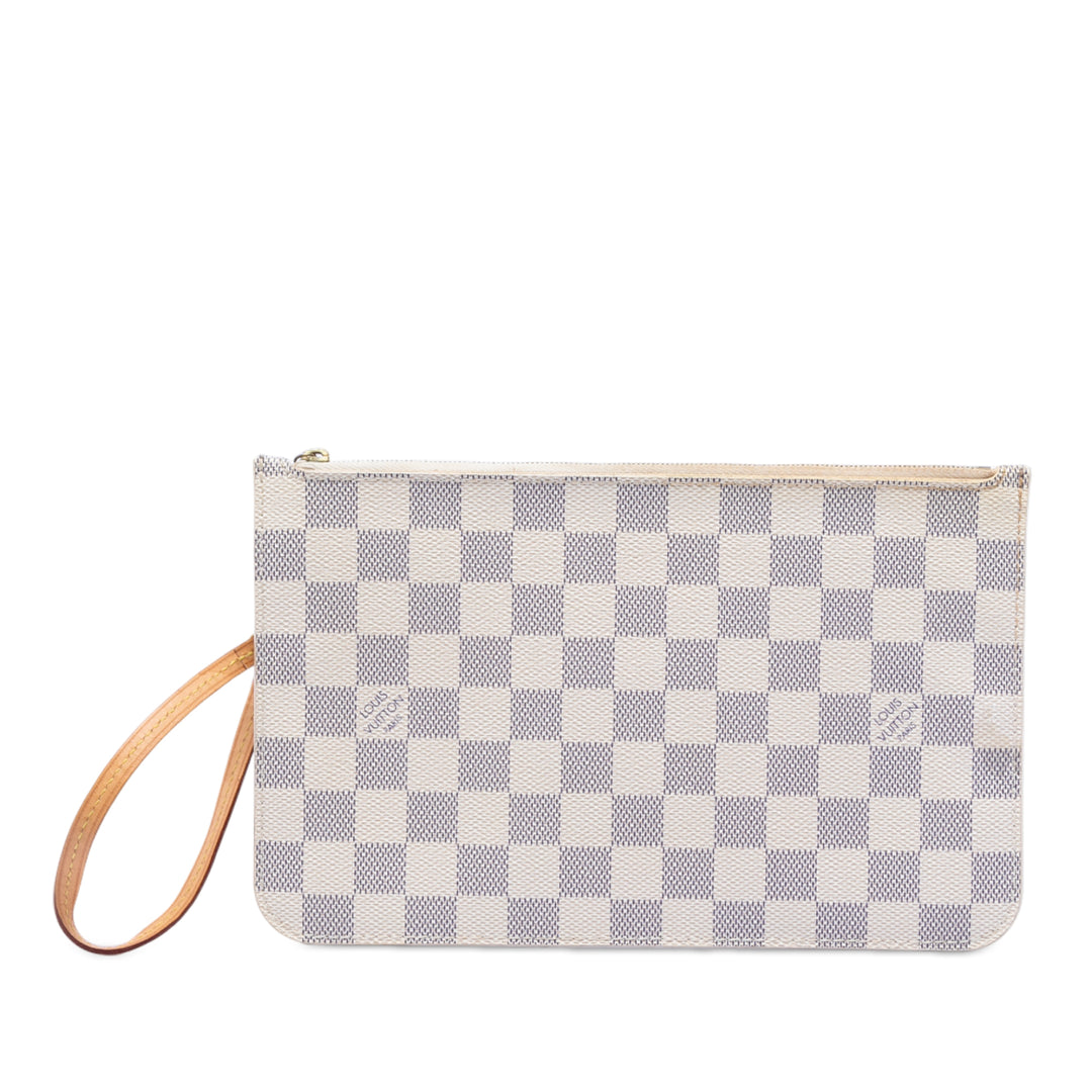 Louis Vuitton Damier Azur Neverfull MM Pochette