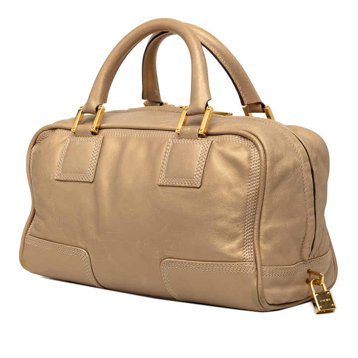 LOEWE Sac à main Métallisé Amazona 28 Doré – vue 2 – GABY PARIS