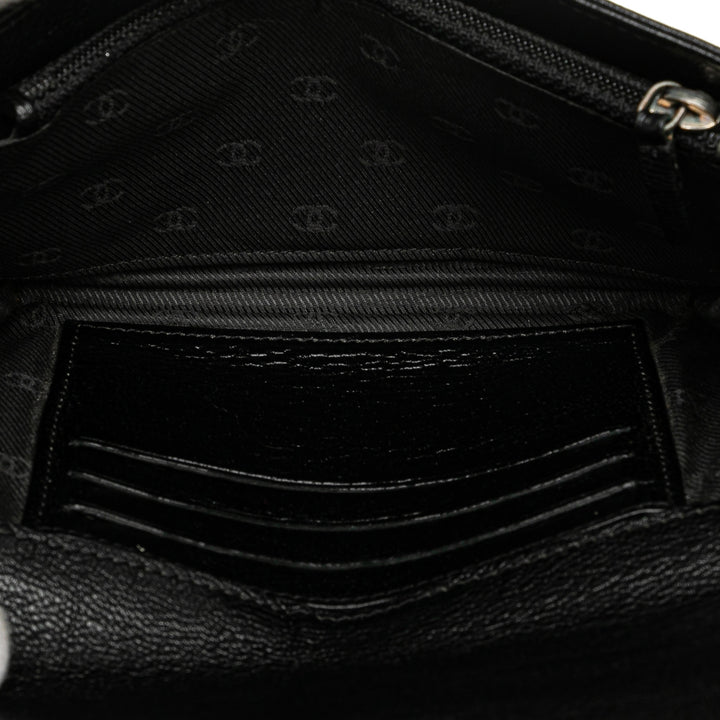 Calfskin CC Compact Wallet Black - Gaby Paris