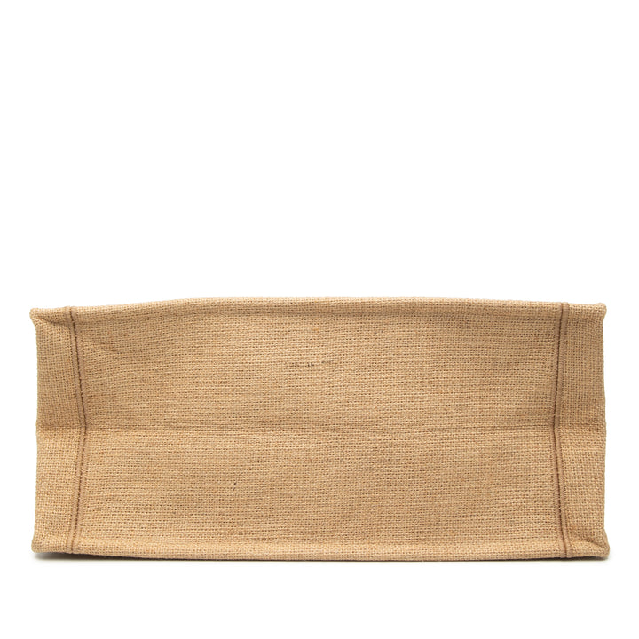 Dior Medium Jute brodé Book Cabas