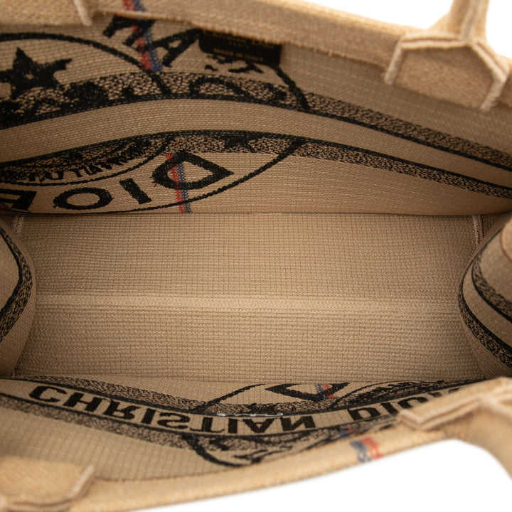 Dior Medium Jute brodé Book Cabas