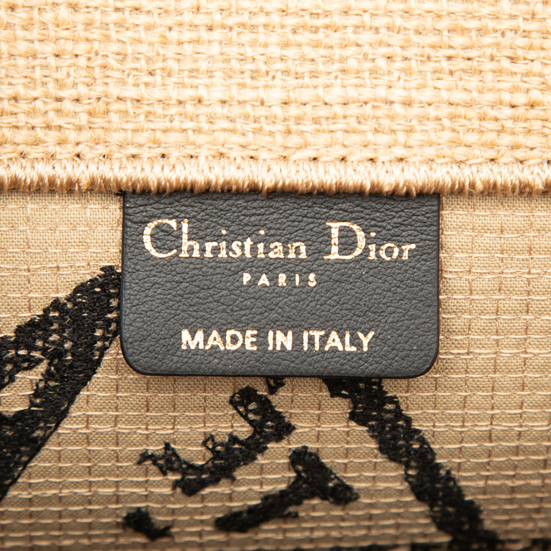 Dior Medium Jute brodé Book Cabas