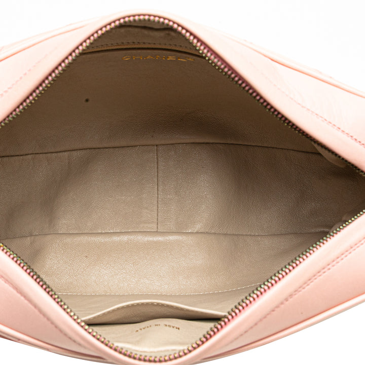 Chanel CC Matelassé Cuir d’agneau Camera Sac porté croisé