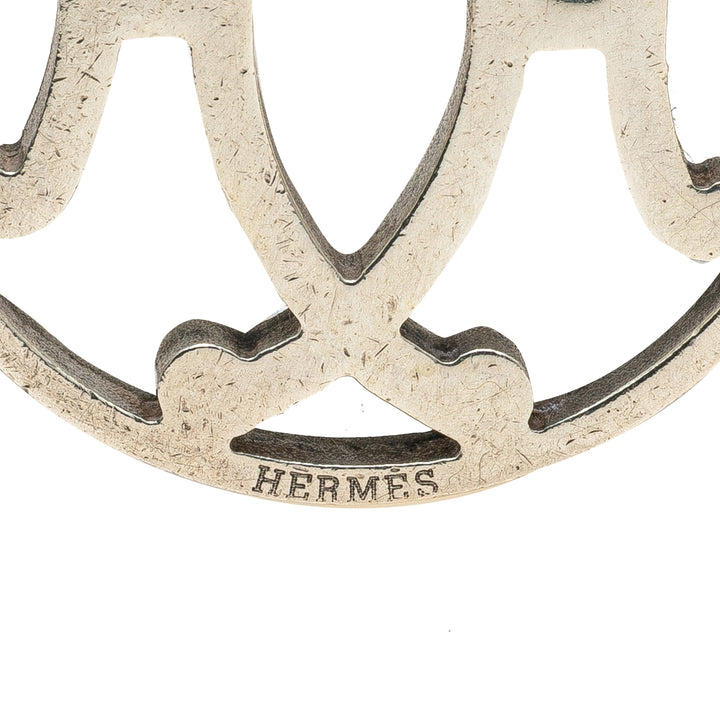 Hermès Palladium plaqué H Logo Bijou de sac