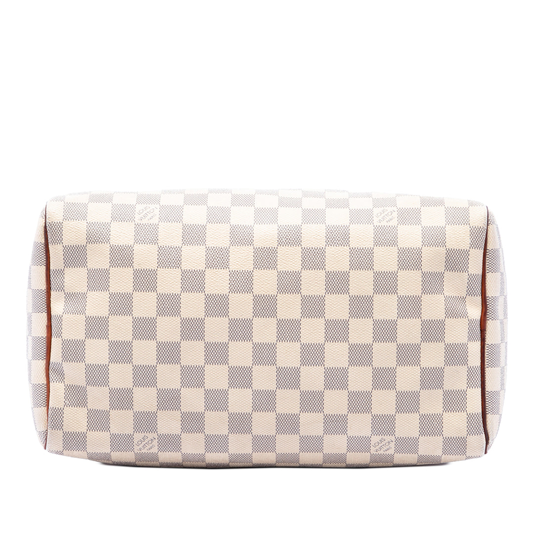 Louis Vuitton Speedy 30 Damier Azur Blanc – vue 3 – GABY PARIS