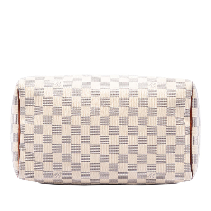 Louis Vuitton Speedy 30 Damier Azur Blanc – vue 3 – GABY PARIS