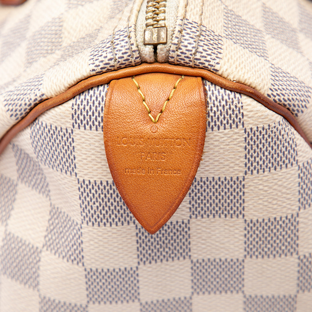 Louis Vuitton Speedy 30 Damier Azur Blanc – vue 5 – GABY PARIS