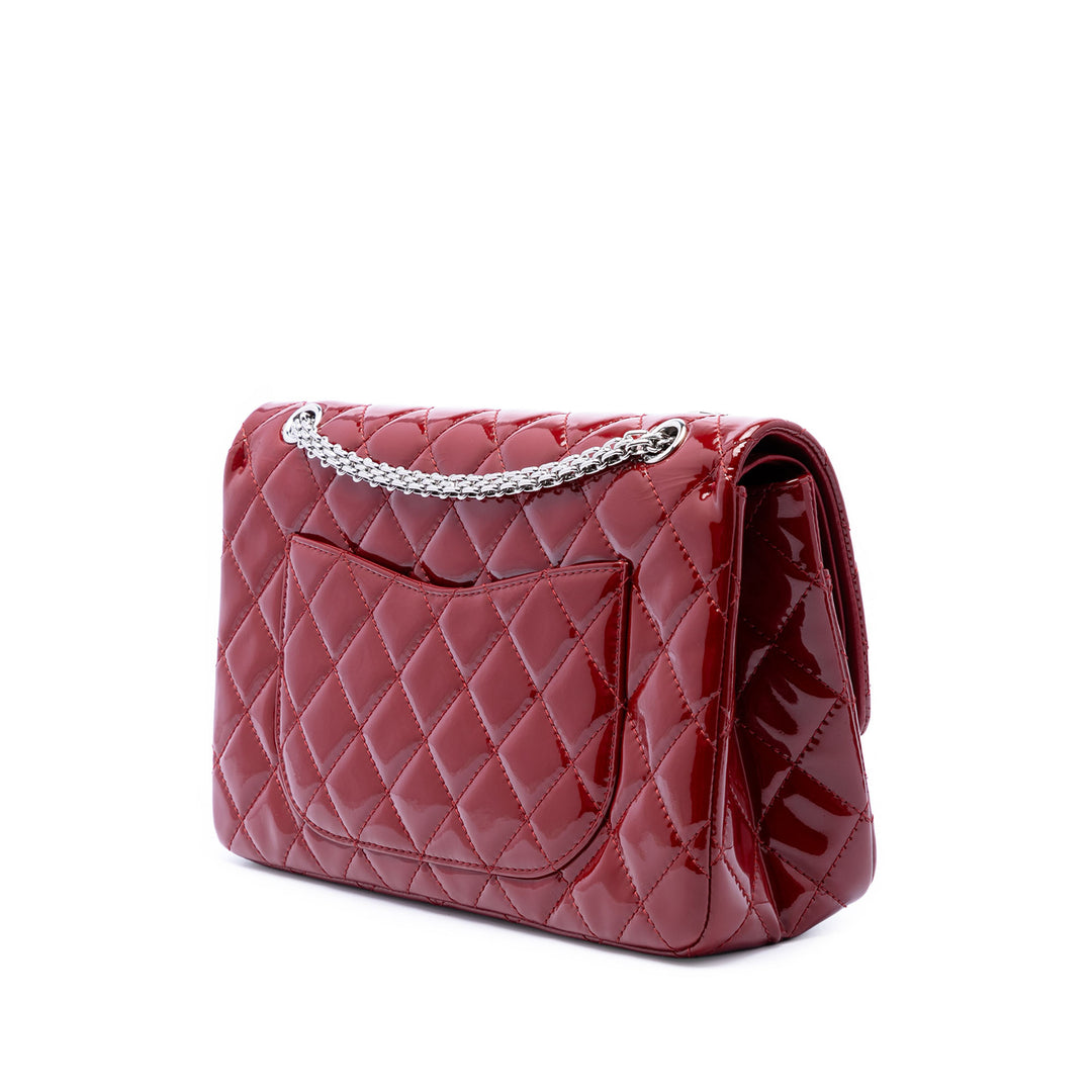Chanel Matelassé Cuir verni Reissue 2.55 Double rabat 227