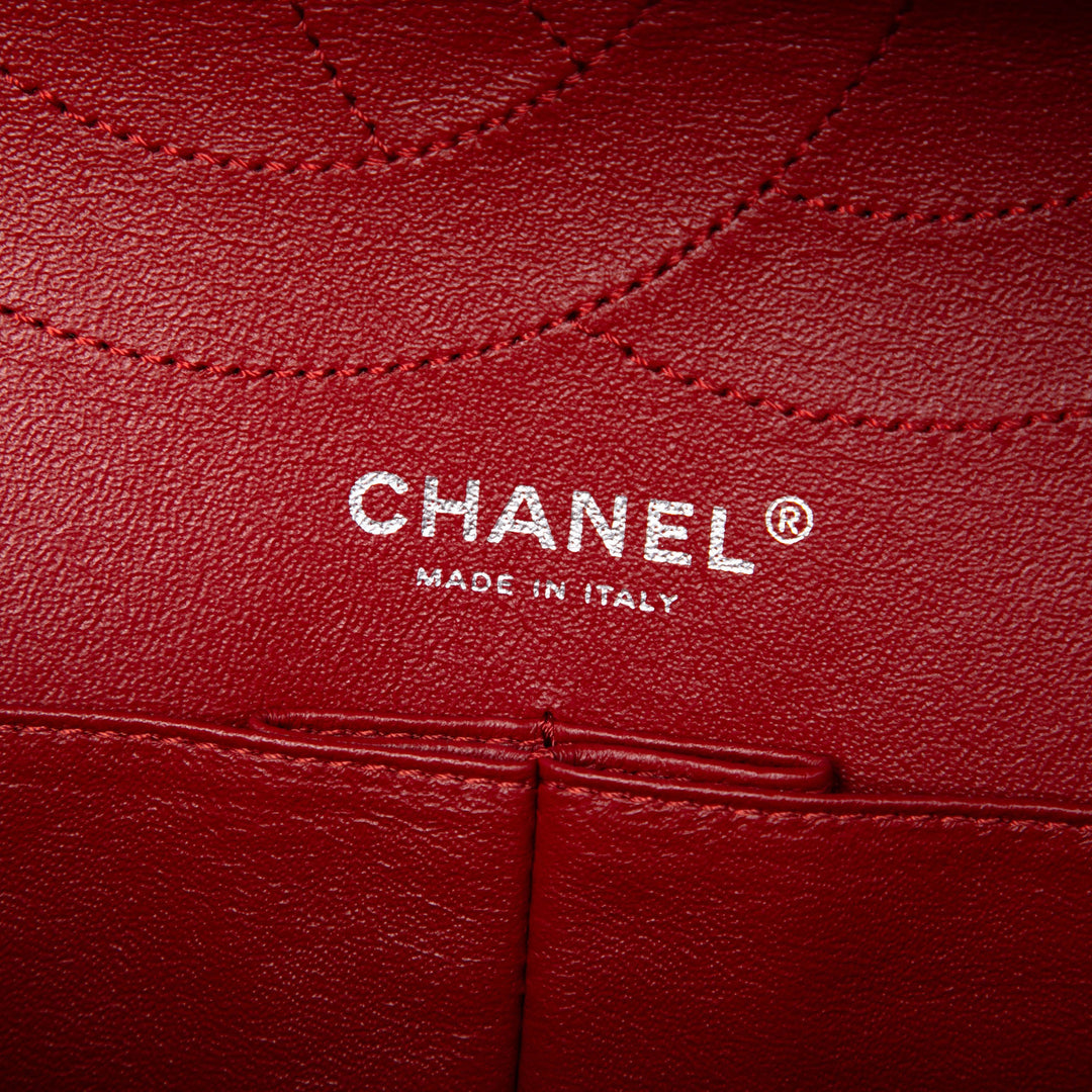 Chanel Matelassé Cuir verni Reissue 2.55 Double rabat 227