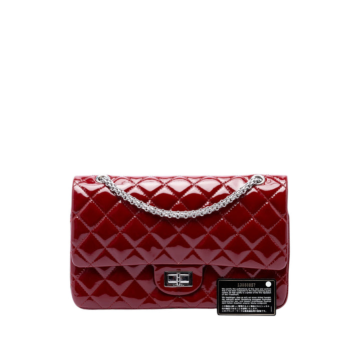 Chanel Matelassé Cuir verni Reissue 2.55 Double rabat 227