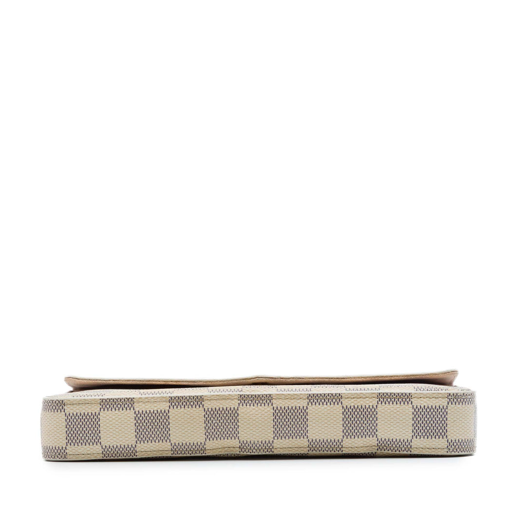 Louis Vuitton Pochette Felicie Damier Azur Blanc – vue 3 – GABY PARIS