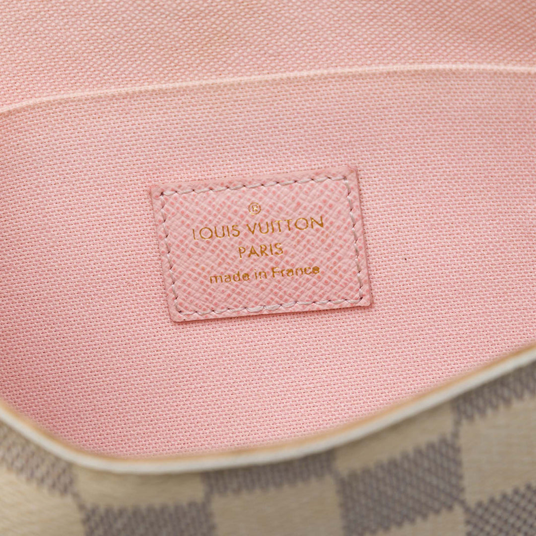 Louis Vuitton Pochette Felicie Damier Azur Blanc – vue 5 – GABY PARIS
