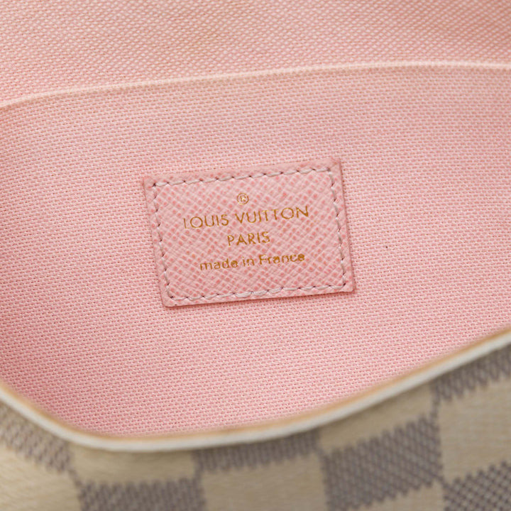 Louis Vuitton Pochette Felicie Damier Azur Blanc – vue 5 – GABY PARIS