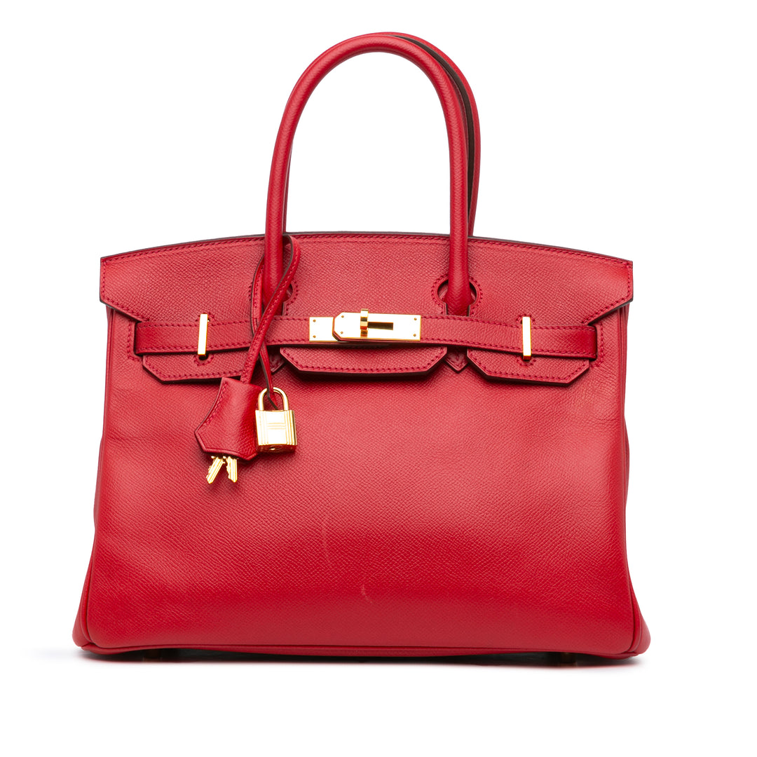 Epsom Birkin Retourne 30 Red - Gaby Paris