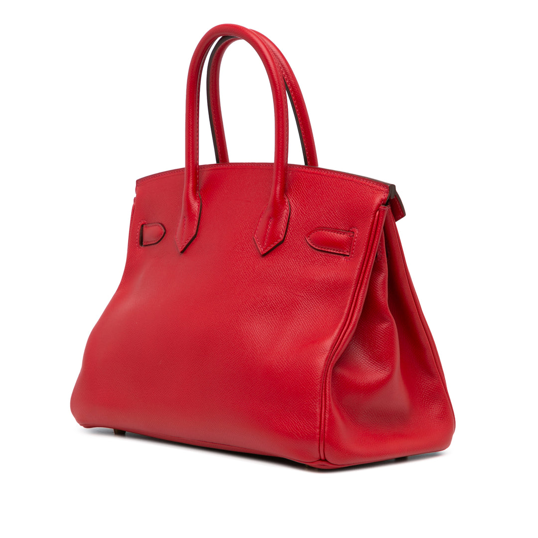 Epsom Birkin Retourne 30 Red - Gaby Paris