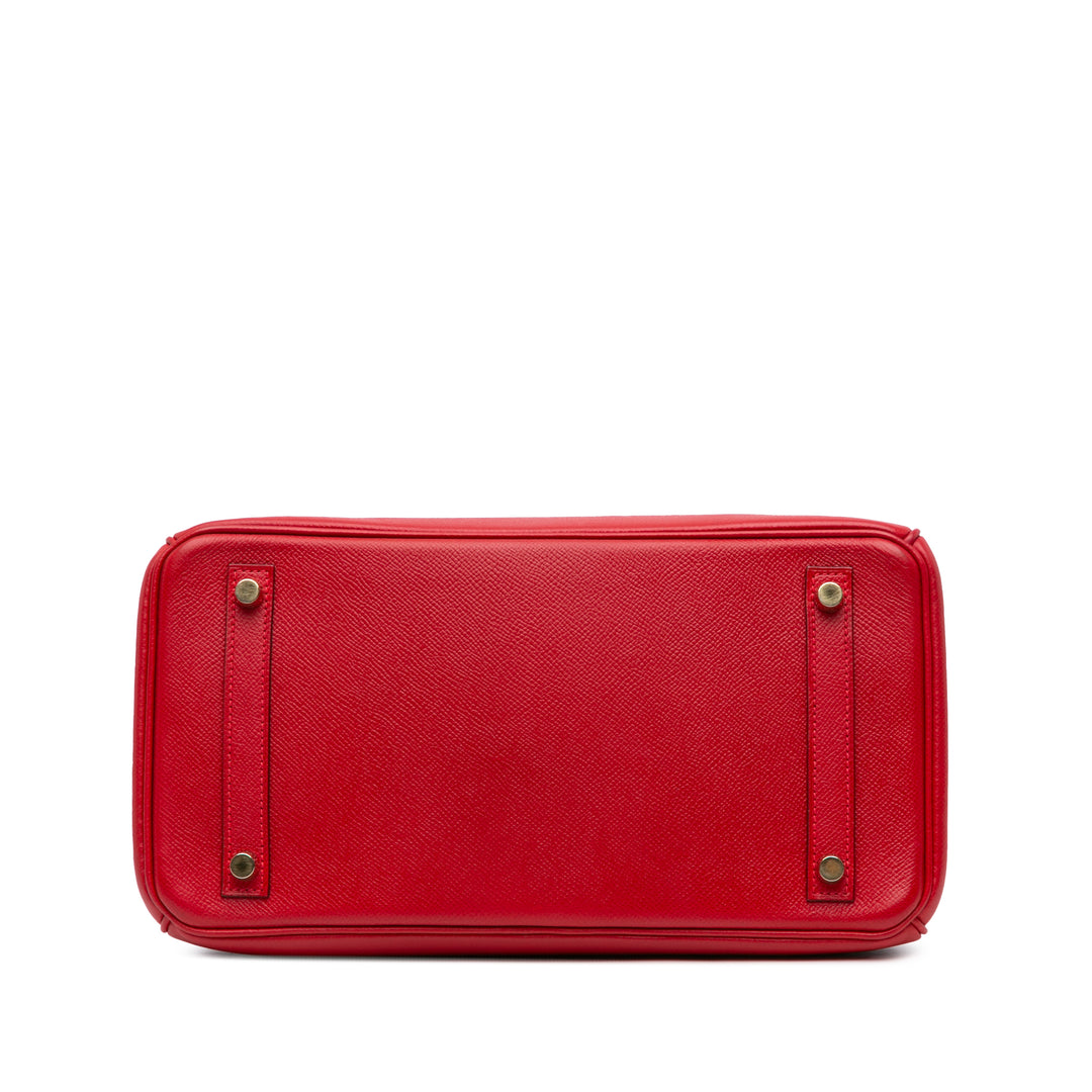 Epsom Birkin Retourne 30 Red - Gaby Paris