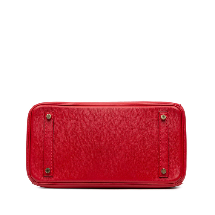 Epsom Birkin Retourne 30 Red - Gaby Paris