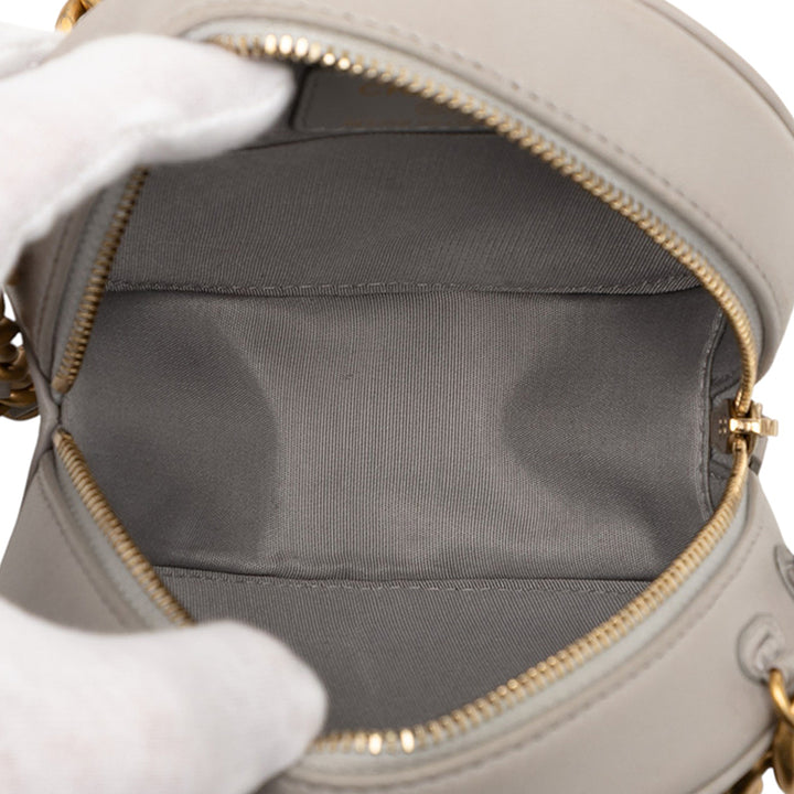 Chanel Cuir d’agneau 19 Rond Pochette avec chaîne