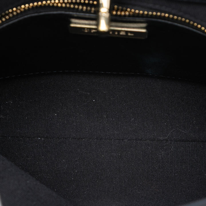 Chanel Bicolore Matelassé 31 Cabas Mini Cuir
